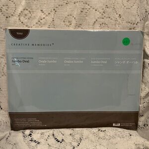 Creative Memories Jumbo Oval cutting pattern